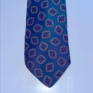 Vintage 70s/80s Westbury Collection dark turquoise paisley print‎ silk tie